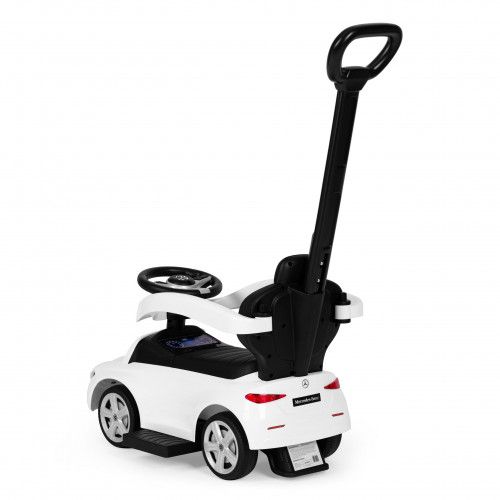 JEŹDZIK PCHACZ MERCEDES C CLASS DLA DZIECI BIAŁY Z BARIERKĄ na Arena.pl