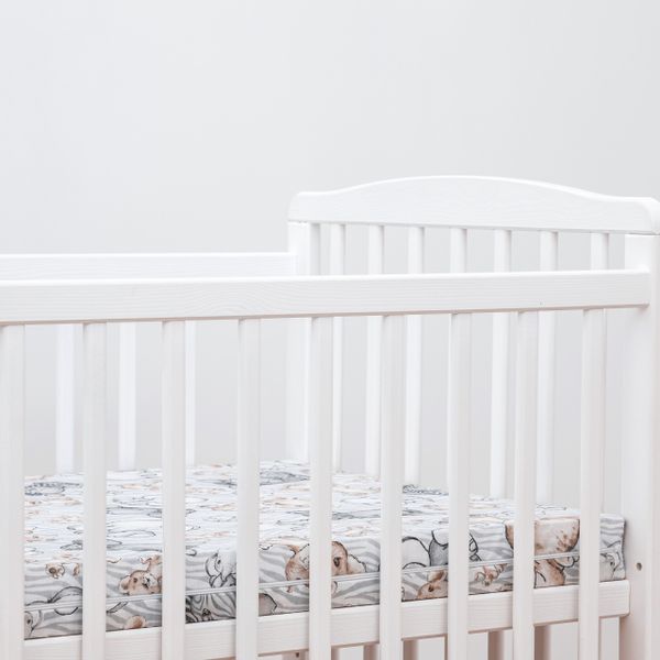 Materac do łóżeczek dziecięcych STANDARD KIDS 120x60 cm zebra i lew zdjęcie 2