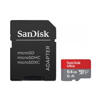 Karta microSDXC SanDisk Ultra 64GB 140MB/s A1 + Adapter SD