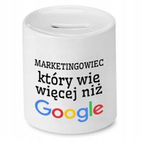 Dla Marketingowca Skarbonka Marketing Prezent Z Nadrukiem Ze Zdjęciem