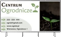 BANER REKLAMOWY 200x100cm plandeka duży wybór wzorów CENTRUM OGRODNICZE