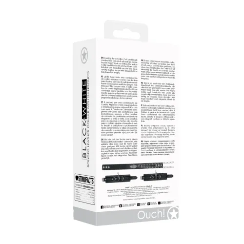 ouch! skorzany kołnierz z mankietami - regulowany system mocowań na Arena.pl