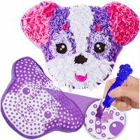 ZESTAW Kreatywny dla Dziewczynki MASKOTKA PIESEK PODUSZKA Wyszywanka DIY