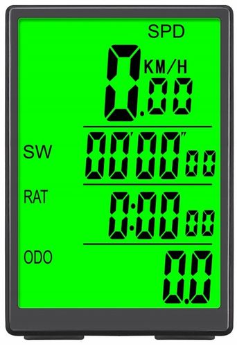 Bezprzewodowy Licznik Rowerowy Prędkościomierz Podświetlenie Do Roweru na Arena.pl