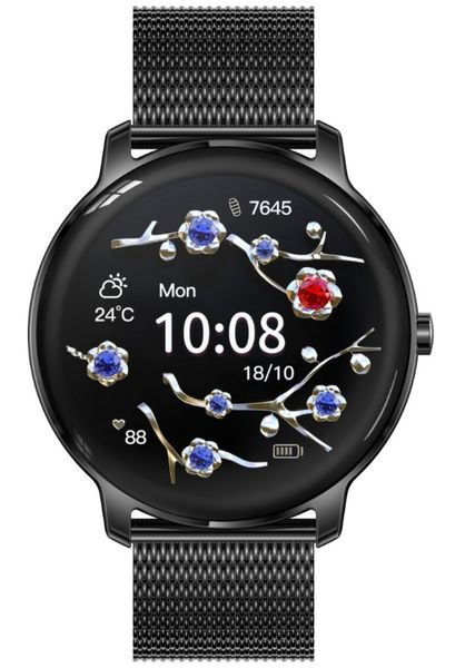 smartwatch damski rubicon rnbe66 black smarub124 zdjęcie 1