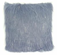 Poszewka dekoracyjna dwustronna włochacz POLLUX 45x45 grafitowa