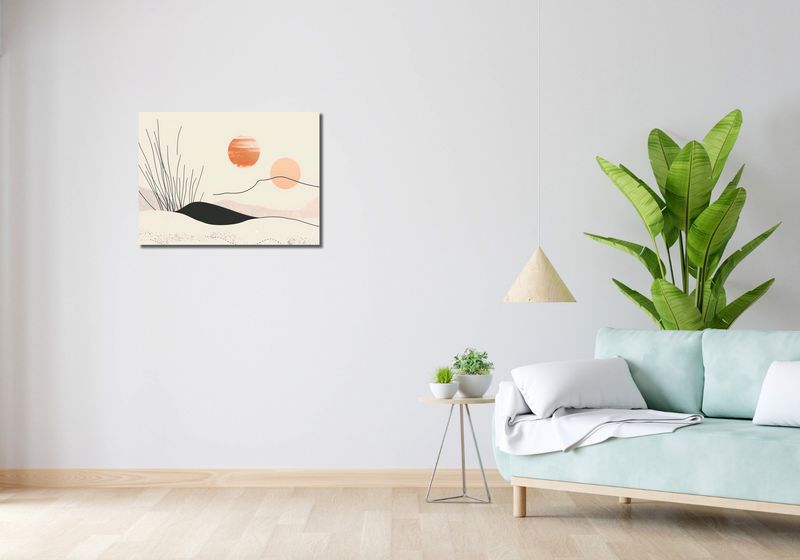 Obraz 70x50cm Miękkie Wzgórze zdjęcie 2