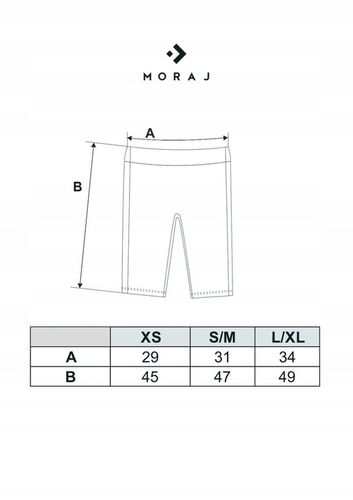 KRÓTKIE LEGGINSY KOLARKI DAMSKIE MORAJ ZESTAW 3 PARY WYSOKI STAN L/XL na Arena.pl