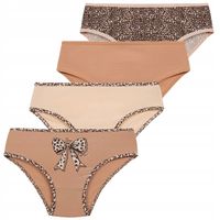 Majtki Dziewczęce Figi Bawełniane Mini Panterka 4-pak MORAJ 134-140