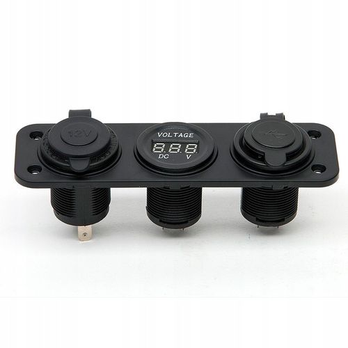 GNIAZDO ZAPALNICZKI SAMOCHÓD WOLTOMIERZ 2x USB 2A na Arena.pl