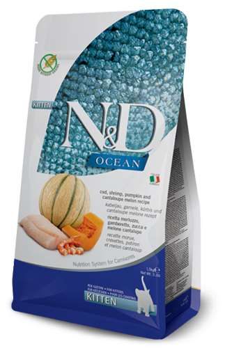 N&D Ocean Kitten cod,shrimp,pumpkin&cantalup 1,5kg na Arena.pl