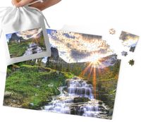 PUZZLE - PIĘKNE WIDOKI GÓRY NATURA PREZENT 110EL + WORECZEK