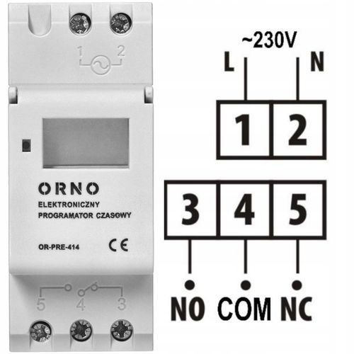 PROGRAMATOR CZASOWY NA SZYNĘ DIN CYFROWY TYGODNIOWY TIMER ELEKTRONICZNY LCD na Arena.pl