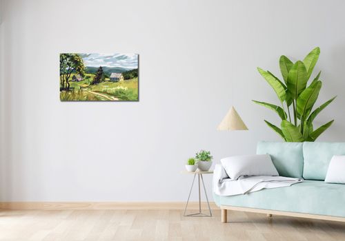 Obraz 70x40cm Bujna Wieś na Arena.pl