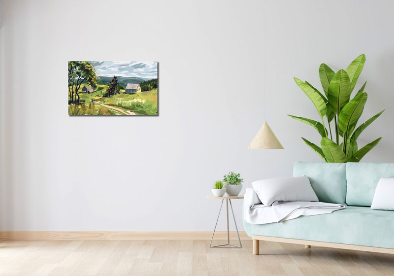 Obraz 70x40cm Bujna Wieś zdjęcie 2