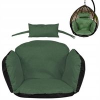 Poduszka na Fotel ogrodowy Bocianie Gniazdo Kokon Huśtawkę Krzesło zielona