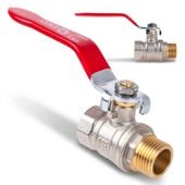 GEKO Zawór kulowy 1/2" WZ DN15 z dławikiem rączka G70220