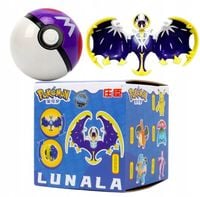 Figurka Pokemon LUNALA Pokeball Clip BOX Składana Figurka Pokemony
