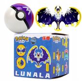 Figurka Pokemon LUNALA Pokeball Clip BOX Składana Figurka Pokemony