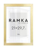 Złota Ramka na zdjęcie A4 21x29,7 cm Foto Ramki 29,7x21 cm