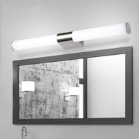 LAMPA NAD LUSTRO KINKIET ŁAZIENKOWY LED WEWNETRZNY CHROM 8W 6500K IP44