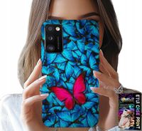 ETUI DO XIAOMI POCO M3 - NIEBIESKIE MOTYLKI, MOTYL, KOBIECE WZORY