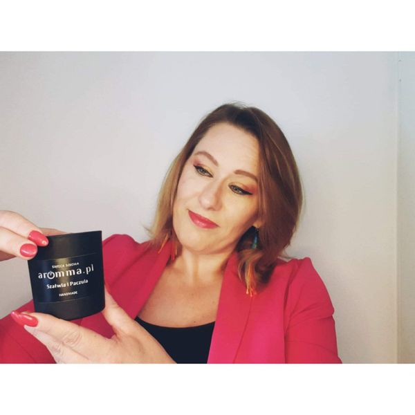 INTENSYWNA ŚWIECA SOJOWA MANDARYNKA 37H ZAPACHU ..::AROMMA::.. SPRAWDŹ zdjęcie 3