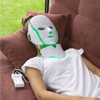 MASKA na twarz LED TERAPIA FOTONOWA światłem TWARZ SZYJA 7 KOLORÓW nakładka