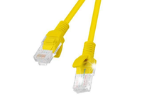 Patchcord Lanberg UTP kat.5e 1m żółty