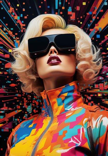 Plakat 68x98cm Retro Futuryzm zdjęcie 1