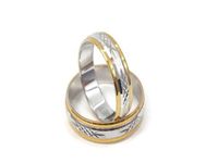 Złote Obrączki Ślubne 585 model FA07 DUŻY WYBÓR