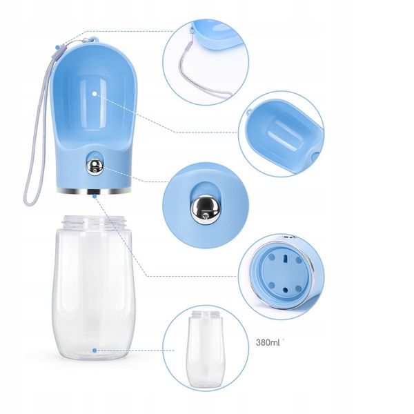 Poidło Dla Psa Bidon Z Miską Na Wodę 380Ml Nobleza zdjęcie 5