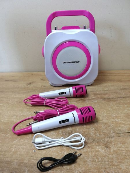 ZESTAW KARAOKE 2 MIKROFONY BLUETOOTH USB SD RADIO zdjęcie 2