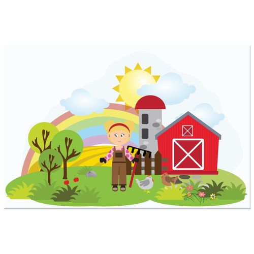 Obraz Na Płótnie 60X40 Mała Farmerka Zosia na Arena.pl