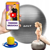 Piłka do Ćwiczeń Fitness Pilates Jogi Duża Oryginalna 75 cm + Pompka DrFit