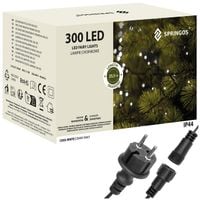 Lampki choinkowe 300 Led biały zimny 18m oświetlenie świąteczne IP44