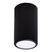 Nowoczesna LAMPA sufitowa Cleo 137623612922 TEAM okrągła OPRAWA natynkowa tuba spot metalowy czarny