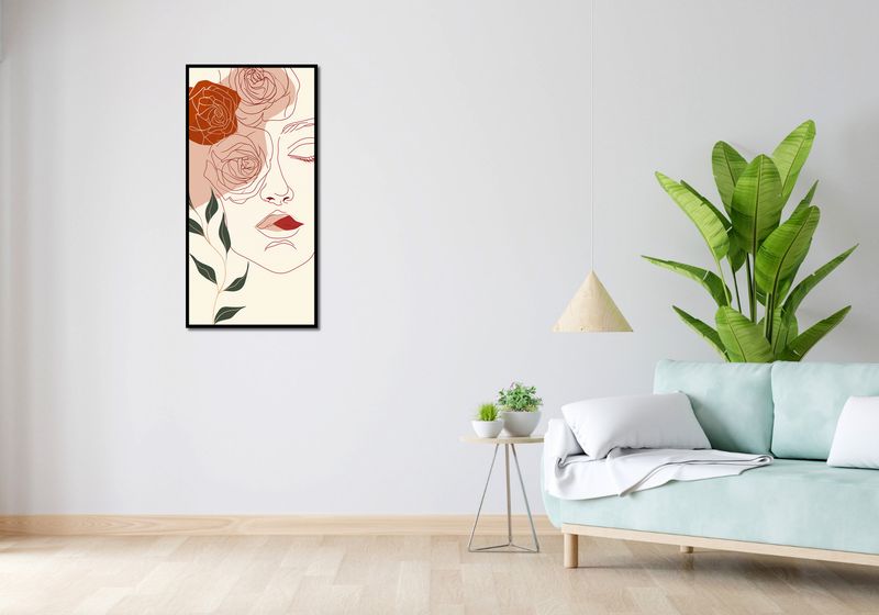 Plakat 50x100cm Beż i Twarz zdjęcie 4