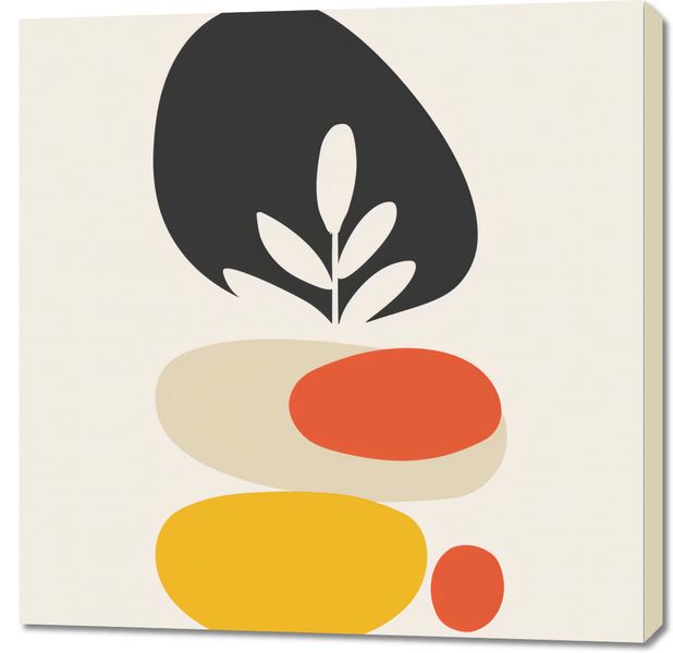 Obraz 90x90cm Botaniczna Spójność zdjęcie 1