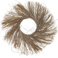 Dekoracja suszone trawy wianek 40 cm