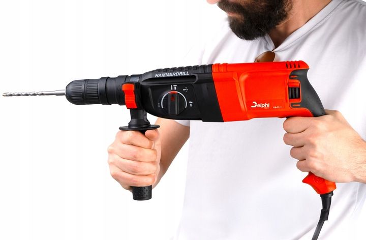 MŁOTOWIERTARKA WIERTARKA z udarem MŁOT UDAROWY MOCNA SDS+ 2600W +kabel 2,8m zdjęcie 8
