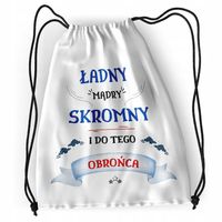 Plecak Dla Obrońcy Sportowy Szkolny Worek Torba Z Nadrukiem Ze Zdjęciem