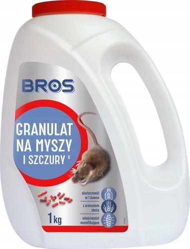 BROS Granulat, trutka na myszy i szczury 1 kg na Arena.pl