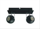 Tony listwa 2x3W LED GU10 czarny matowy