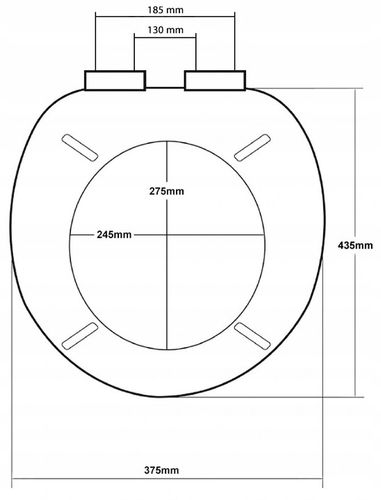 DESKA WC SEDESOWA KLOZETOWA TOALETOWA WOLNOOPADAJACA UNIWERSALNA MDF na Arena.pl