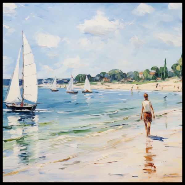 Plakat 100x100cm Życie na Brzegu zdjęcie 2