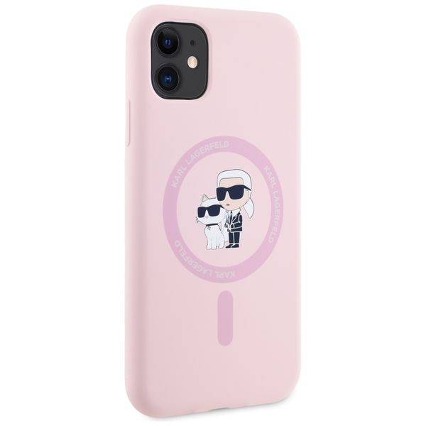 Etui Karl Lagerfeld do iPhone 11, Różowy, MagSafe zdjęcie 4
