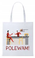 Dla Barmana Bartender Torba Eco Biała Shopper Z Nadrukiem Ze Zdjęciem