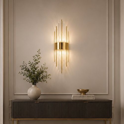 Lampa ścienna DRACO złota 60 cm na Arena.pl
