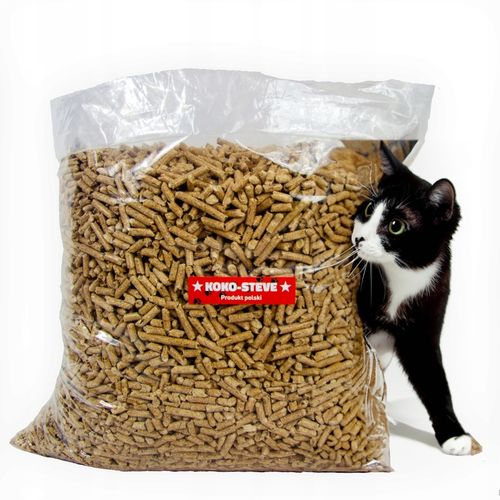 Żwirek pellet drewniany do kuwet kot świnka morska gryzonie EKONOMICZNY 50L na Arena.pl